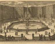 Perelle Gabriel View of the Fountain with the Statue of the Goddess of Victory  - Hermitage